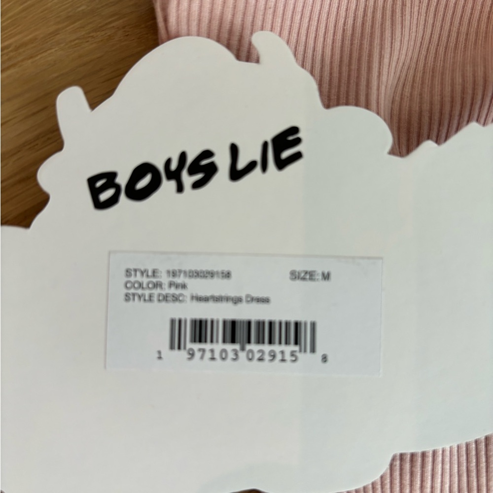 Boys Lie Heartstrings Dress In Dusty Pink Size M - image 8